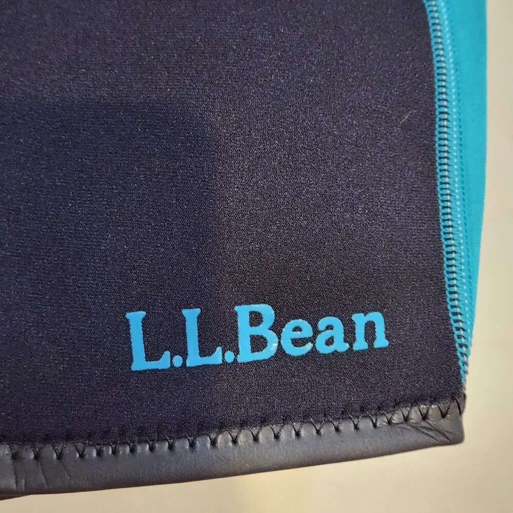 L.L.Bean Camaro Kids Sz L Shorty Wetsuit Neoprene Blue Black Springsuit Swimsuit